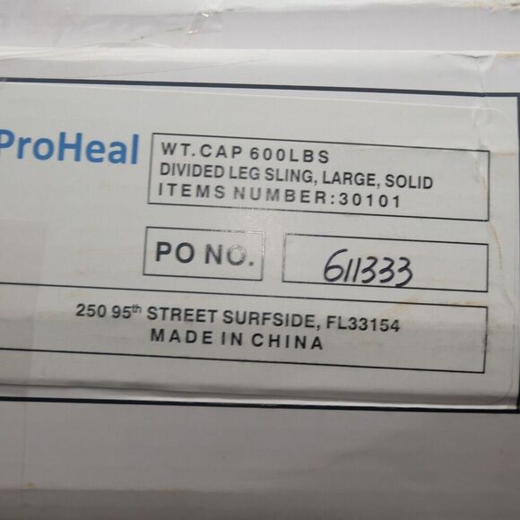 NEW ProHeal Universal Lift U Sling Divided Leg for Patient Lift Size Large 30101 - Picture 4 of 7
